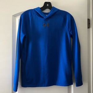 Under Amour Boys Blue Waffle Hoodie